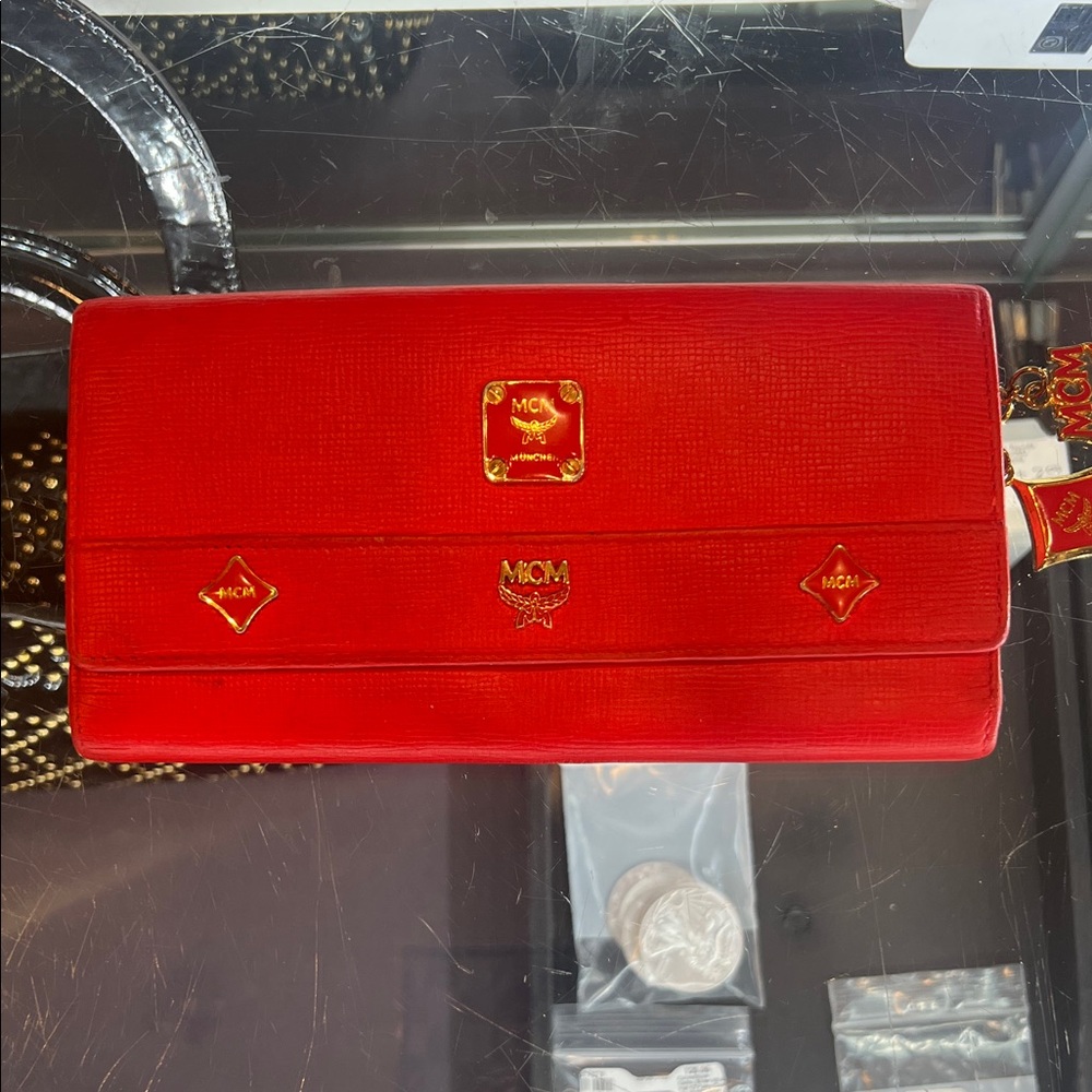 MCM Vibrant Red Wallet